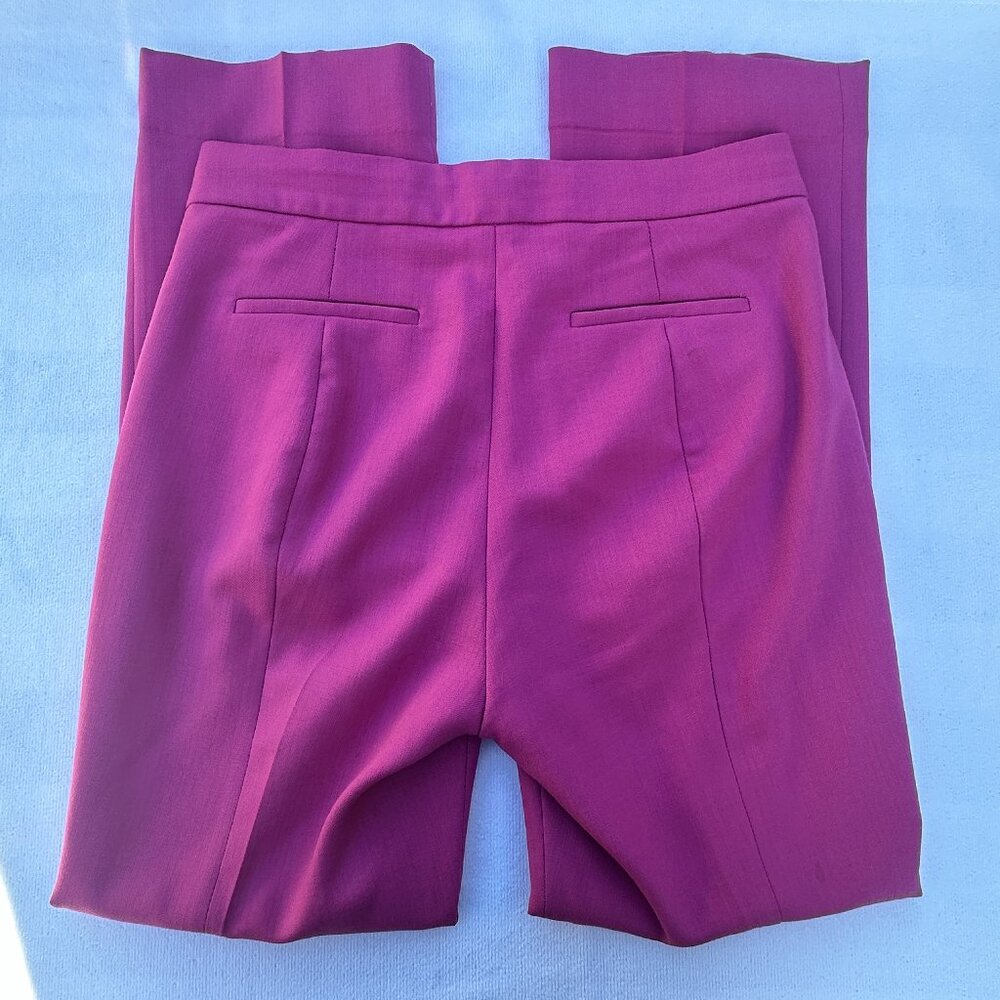 J. Crew Women's Nova Fides Wool Blend Pants Italian Pink Trousers - 4 - Picture 2 of 11